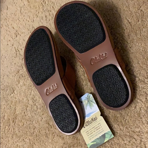 NWT OluKai Haiku Premium Leather Sandals US W6 - Picture 8 of 13
